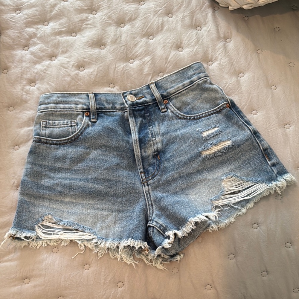 Denim Distressed Women's Shorts